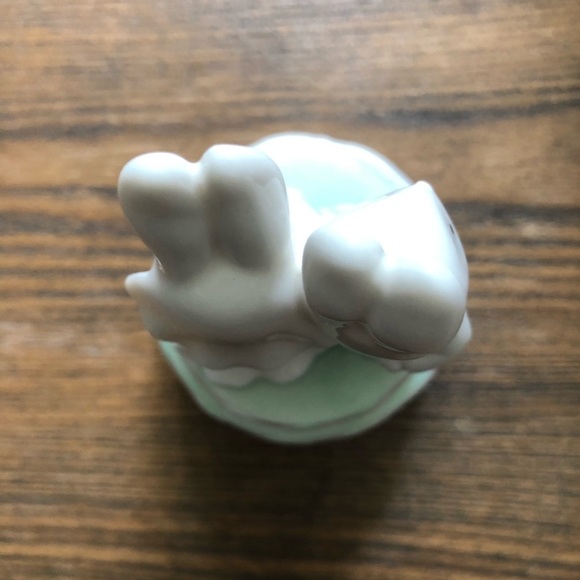 Bunny  Wedding Musical Topper porcelain - Picture 5 of 5